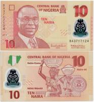 (2013) Банкнота Нигерия 2013 год 10 найра "Альван Икоку" Пластик  UNC